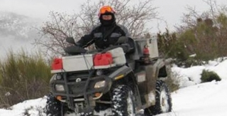  Cuatrimoto por las montañas nevadas de los Alpes del Sur 